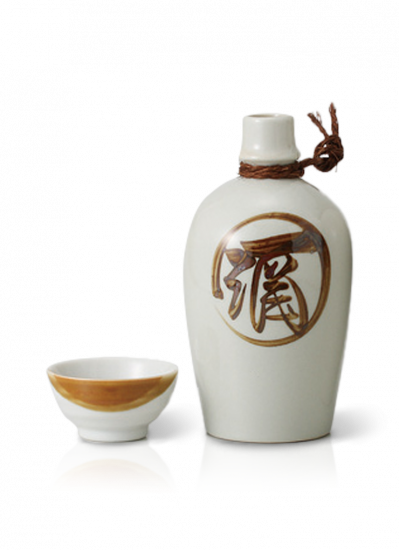 Liwein Set da Sake Giapponese,5 Pezzi Ceramica Tradizionale Porcellana  Bicchieri da Vino Dipinti a Mano Fiori di Ciliegio Sake Pot Tazze  Artigianale